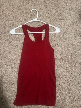 lululemon athletica Deep Red Racerback Tank